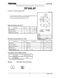 Datasheet DF5A6.8F manufacturer Toshiba