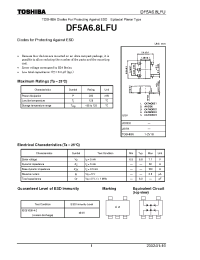 Datasheet DF5A6.8LFU manufacturer Toshiba