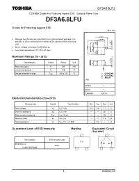 Datasheet DF5A8.2LF manufacturer Toshiba