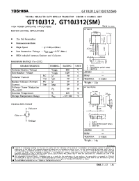 Datasheet GT10J312SM manufacturer Toshiba