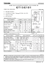 Datasheet GT15G101 manufacturer Toshiba
