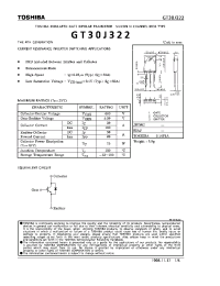 Datasheet GT30J322 manufacturer Toshiba