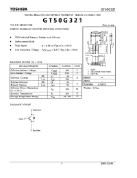 Datasheet GT50G321 manufacturer Toshiba