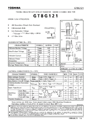 Datasheet GT8G121 manufacturer Toshiba