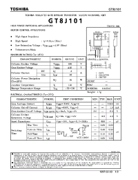 Datasheet GT8J101 manufacturer Toshiba