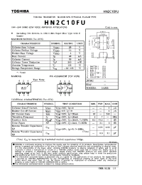 Datasheet HN2C10FU manufacturer Toshiba