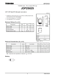 Datasheet JDP2S02S manufacturer Toshiba