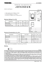 Datasheet JDV2S02S manufacturer Toshiba