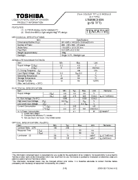 Datasheet LTM08C343S manufacturer Toshiba