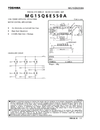 Datasheet MG15Q6ES50A manufacturer Toshiba