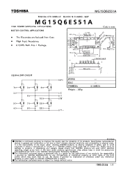 Datasheet MG15Q6ES51A manufacturer Toshiba