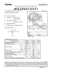 Datasheet MG200Q1US51 manufacturer Toshiba