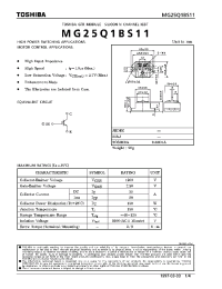 Datasheet MG25Q1BS11 manufacturer Toshiba