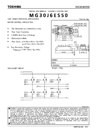 Datasheet MG30J6ES50 manufacturer Toshiba
