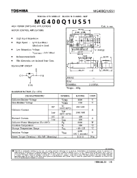 Datasheet MG400Q1US51 производства Toshiba