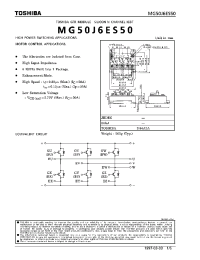 Datasheet MG50JES50 производства Toshiba