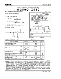 Datasheet MG50Q1ZS50 manufacturer Toshiba
