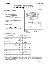 Datasheet MG50Q2YS50 manufacturer Toshiba