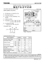 Datasheet MG75J2YS50 manufacturer Toshiba