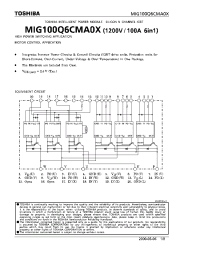 Datasheet MIG100Q6CMA0X manufacturer Toshiba