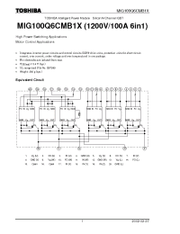 Datasheet MIG100Q6CMB1X manufacturer Toshiba