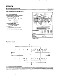 Datasheet MIG20J901H manufacturer Toshiba