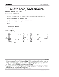 Datasheet MIG20J906EA manufacturer Toshiba