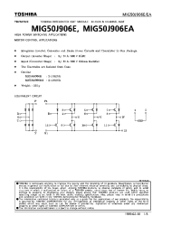 Datasheet MIG50J906E manufacturer Toshiba