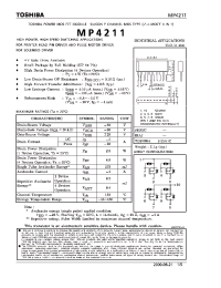 Datasheet MP4211 manufacturer Toshiba