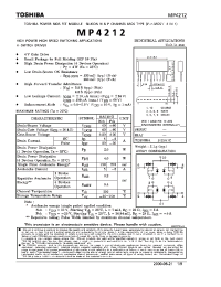 Datasheet MP4212 manufacturer Toshiba