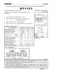 Datasheet MP4303 производства Toshiba