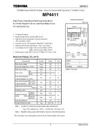 Datasheet MP4411 manufacturer Toshiba