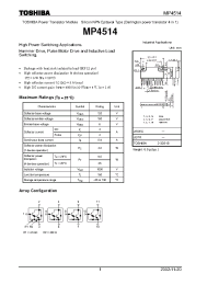 Datasheet MP4514 manufacturer Toshiba