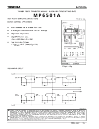 Datasheet MP6501 производства Toshiba