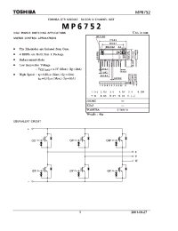 Datasheet MP6752 manufacturer Toshiba