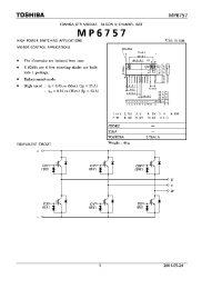 Datasheet MP6757 manufacturer Toshiba