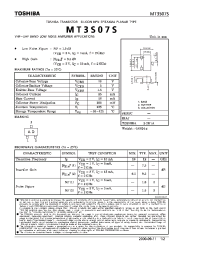 Datasheet MT3S07S manufacturer Toshiba