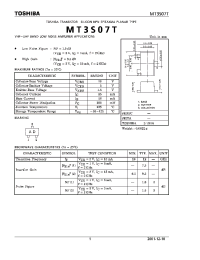 Datasheet MT3S07T manufacturer Toshiba