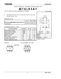 Datasheet MT6L03AT manufacturer Toshiba
