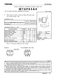 Datasheet MT6P03AE производства Toshiba