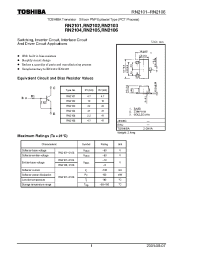 Datasheet RN2103 manufacturer Toshiba