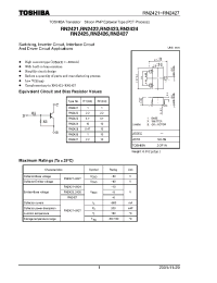 Datasheet RN2427 manufacturer Toshiba