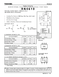 Datasheet RN4610 manufacturer Toshiba