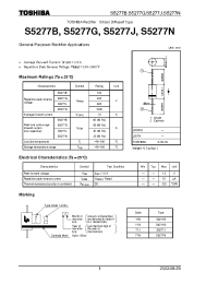 Datasheet S5277N производства Toshiba
