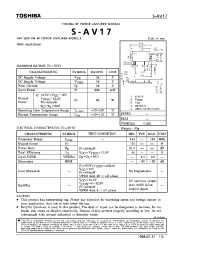 Datasheet S-AV17 производства Toshiba