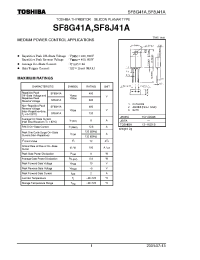 Datasheet SF8J41A производства Toshiba