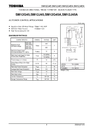 Datasheet SM12J45A производства Toshiba