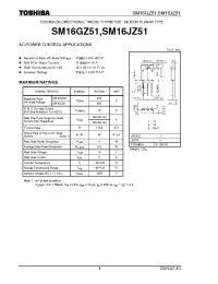 Datasheet SM16GZ51 производства Toshiba
