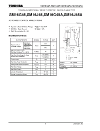 Datasheet SM16J45A производства Toshiba