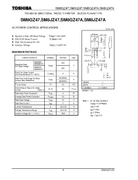 Datasheet SM8GZ47 manufacturer Toshiba